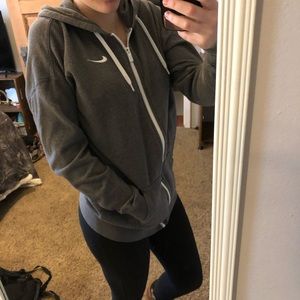 Nike gray full zip jacket